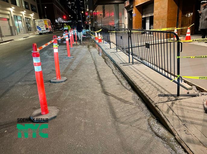 DOT sidewalk repair NYC