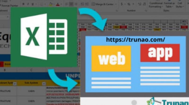 Trunao Can Convert Excel Sheet to Web Application Free