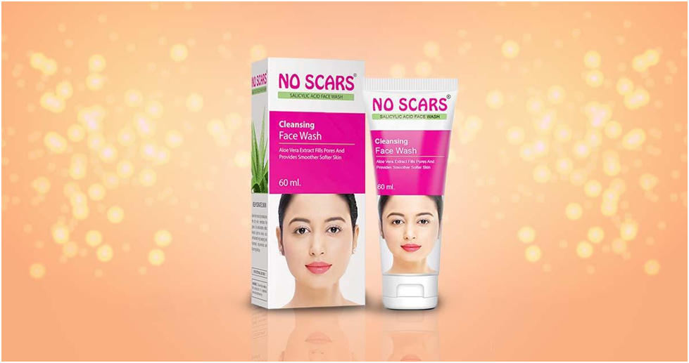 What are the basic benefits of using the Scar-reducing facewash?